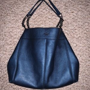 Coach blue shoulder bag